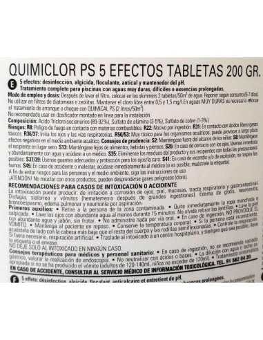 Pastillas 5 acciones para piscinas (5 kg) Pastillas 5 acciones para piscinas (5 kg)