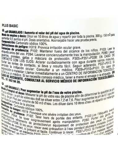 Elevador pH+ PLUS BASIC 2 kg