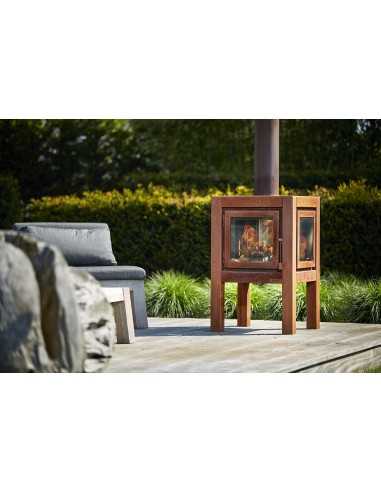 Estufa de leña pequeña QUARUBA L Estufa de leña pequeña QUARUBA L