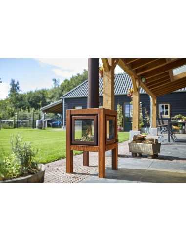 Estufa de leña pequeña QUARUBA L Estufa de leña pequeña QUARUBA L