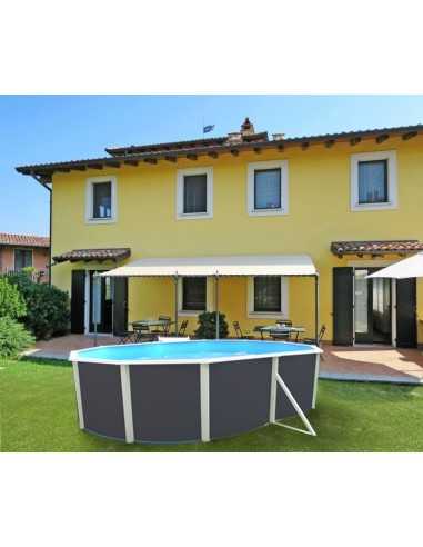 Piscinas Desmontables Fuertes Ovalada ANTRACITA PRESTIGIO 120 Piscinas Desmontables Fuertes Ovalada ANTRACITA PRESTIGIO 120