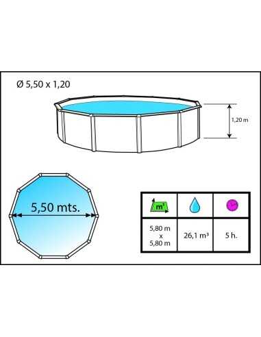 Piscina Desmontable Circular ELEGANCE...