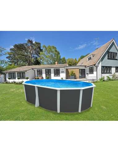 Piscina Desmontable altura 132 ANTRACITA IBIZA Piscina Desmontable altura 132 ANTRACITA IBIZA