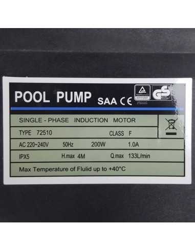 Pool Pump 72510 - 200W (133 L/min) Pool Pump 72510 - 200W (133 L/min)