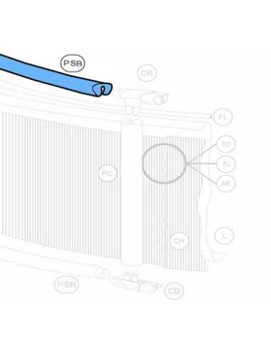 PSB-Perfil horizontal para Piscina...