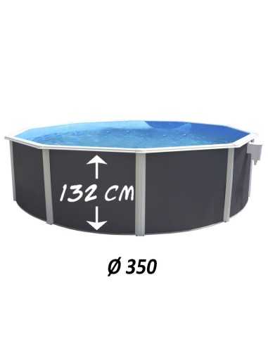 Piscina desmontable antracita...
