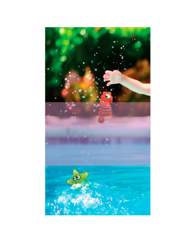 Juego de buceo y busca