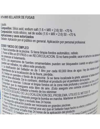 HTV-9905 Sellador de fugas 1L HTV-9905 Sellador de fugas 1L