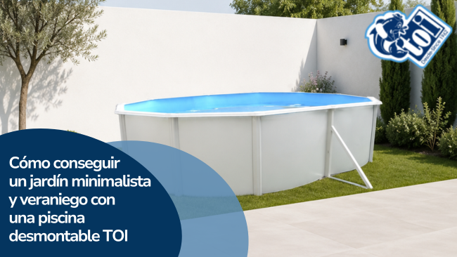 Cómo conseguir un jardín minimalista y veraniego con una piscina desmontable